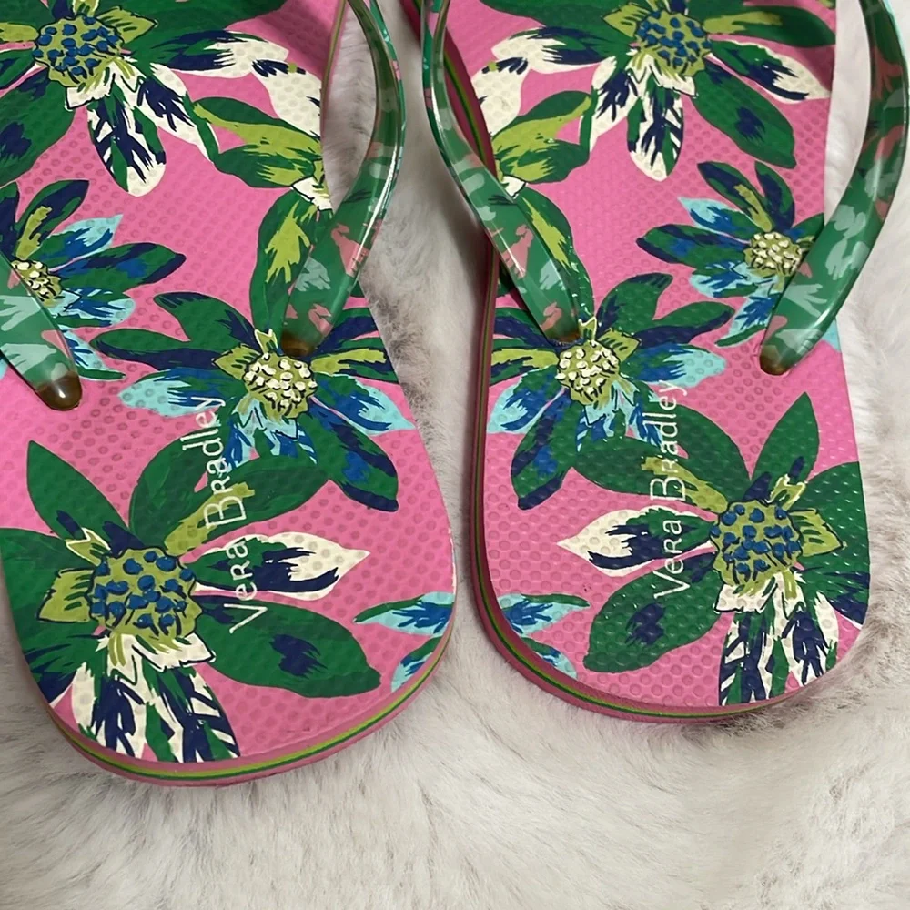 Vera Bradley Floral Flip Flops